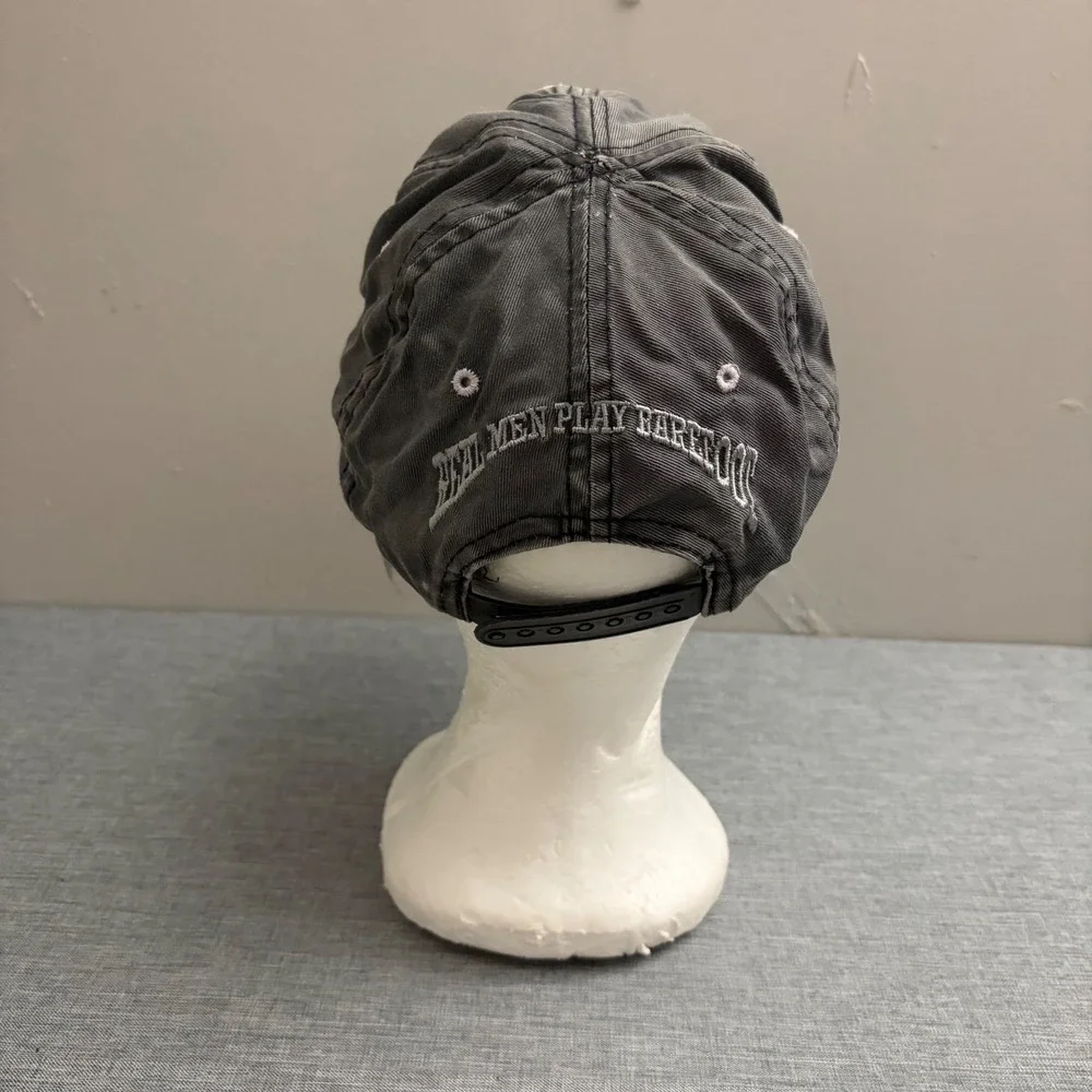 Vintage Flintstones Hat‎ Mens OSFA Grey 1993 Barney Rubble Raiders Trashed 90s